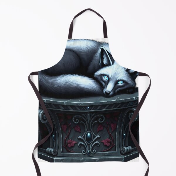 Item preview, Gothic Silver Fox Slumbering Mabon Altar designed and sold by IllumeInk.
