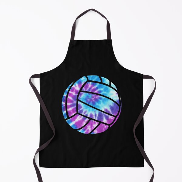 Item preview, Tie Dye Blue Purple Volleyball Sports Ball Art designed and sold by nikigum.