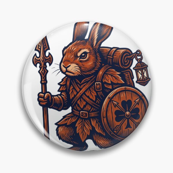 Item preview, Reluctant Warrior Rabbit Art designed and sold by Adom-Fashon.