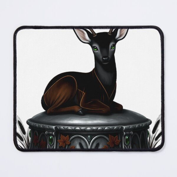 Item preview, Gothic Shadow Fawn Carved Mabon Altar designed and sold by IllumeInk.
