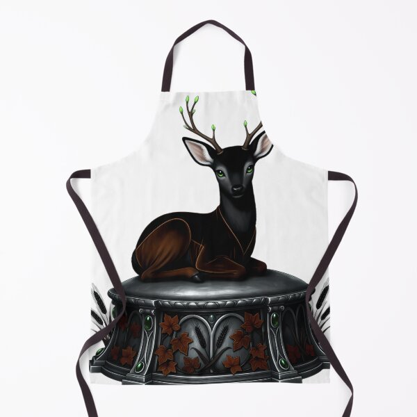 Item preview, Gothic Shadow Fawn Carved Mabon Altar designed and sold by IllumeInk.