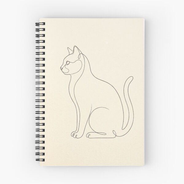 Item preview, Sitting Cat | Minimalist Continuous Line Art Print designed and sold by Zaramodo.