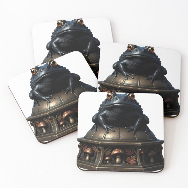 Item preview, Gothic Black Toad Arcane Mabon Altar designed and sold by IllumeInk.