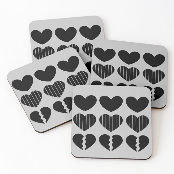 Item preview, Black hearts designed and sold by RogueofSpace.