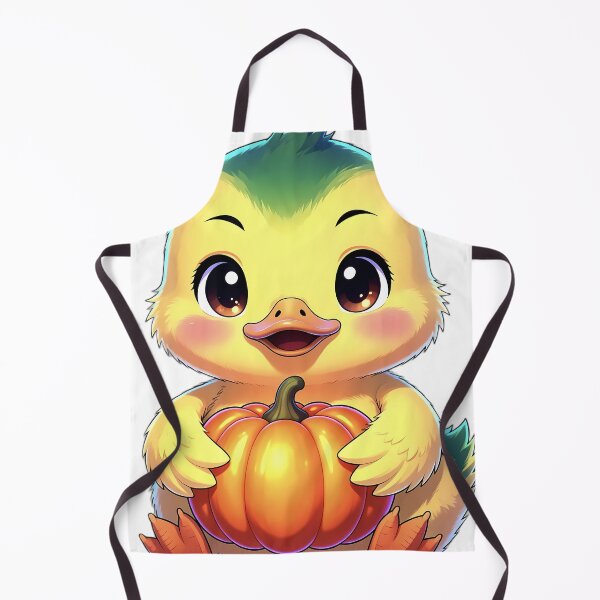 Item preview, Cute Mallard Duckling Hugging Mini Autumn Pumpkin designed and sold by pumsquare.