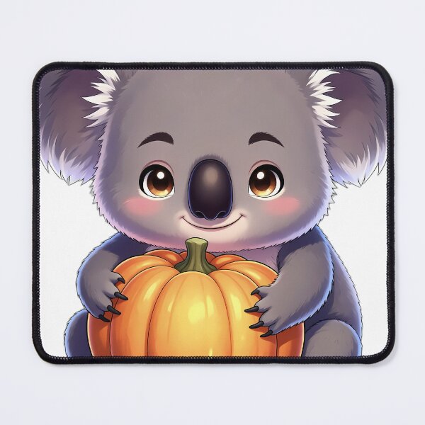 Item preview, Cute Fluffy Koala Hugging Round Autumn Pumpkin designed and sold by pumsquare.