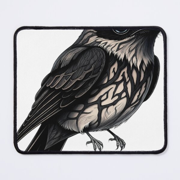Item preview, Gothic Nightjar Bird Dark Mabon Altar designed and sold by IllumeInk.