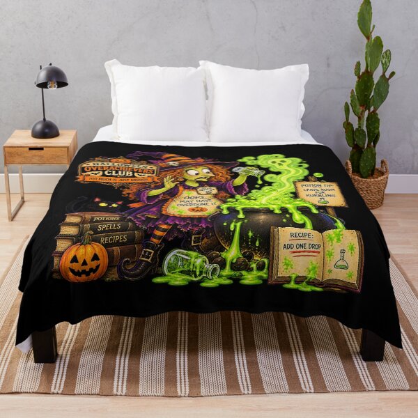 Item preview, ⚡HALLOWEEN OVERACHIEVERS CLUB - Wanda Witch's Potion Disaster Disaster - dark version designed and sold by WheelieGdArt.