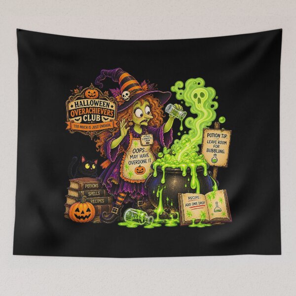 Item preview, ⚡HALLOWEEN OVERACHIEVERS CLUB -  Wanda Witch's Potion Disaster Disaster - dark version designed and sold by WheelieGdArt.