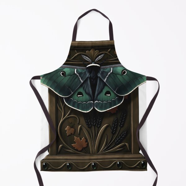 Item preview, Gothic Luna Moth Emerald Mabon Altar designed and sold by IllumeInk.