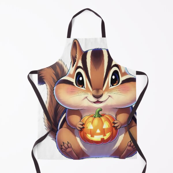 Item preview, Cute Chipmunk Hugging Little Carved Autumn Pumpkin designed and sold by pumsquare.