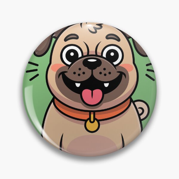Item preview, Cute Happy Pug Dog Illustration designed and sold by 92160057.