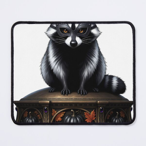 Item preview, Gothic Shadow Raccoon Antique Bronze Mabon Altar designed and sold by IllumeInk.