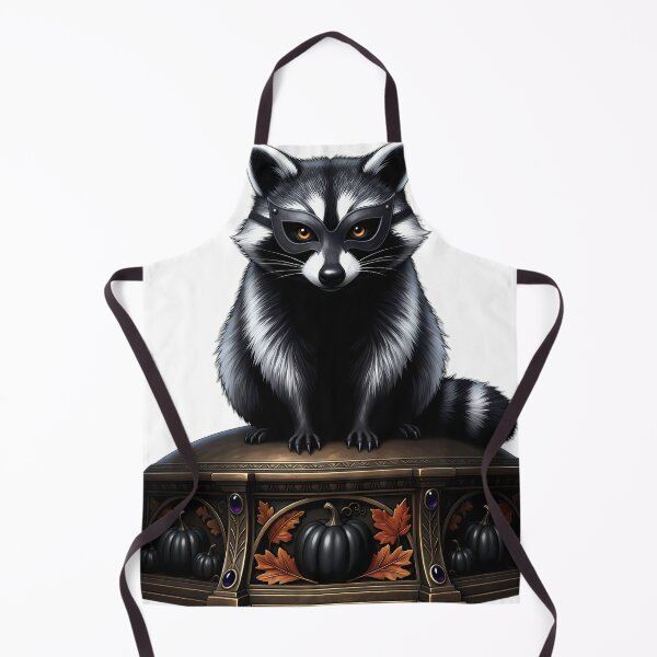 Item preview, Gothic Shadow Raccoon Antique Bronze Mabon Altar designed and sold by IllumeInk.