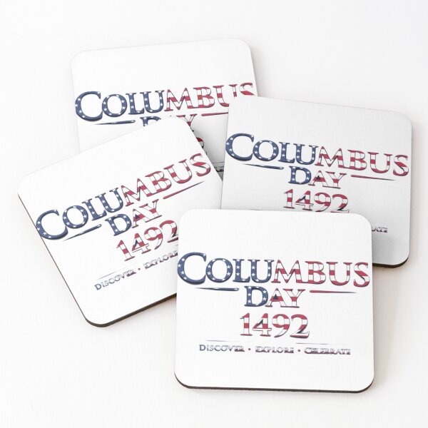 Item preview, Columbus Day 1492 Patriotic USA Typography designed and sold by Nela-&-Lena.