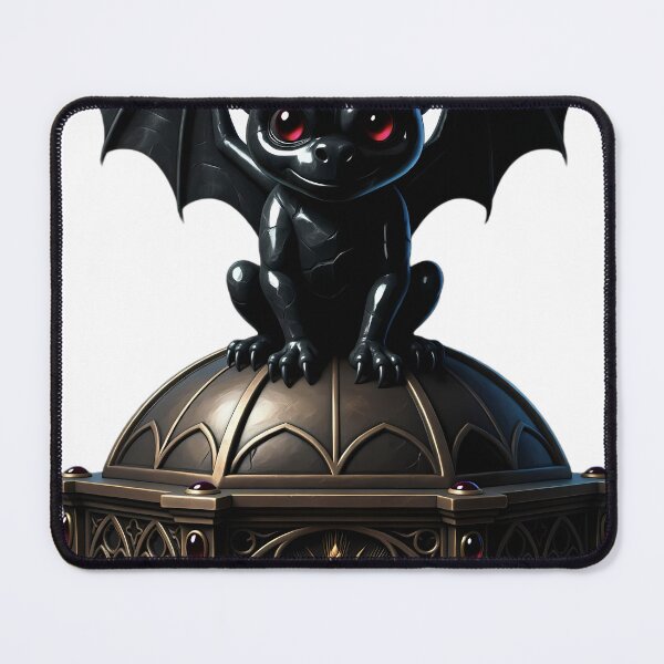 Item preview, Gothic Obsidian Gargoyle Whelp Mabon Altar designed and sold by IllumeInk.