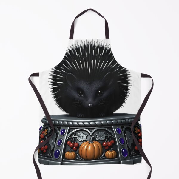 Item preview, Gothic Shadow Hedgehog Carved Mabon Altar designed and sold by IllumeInk.