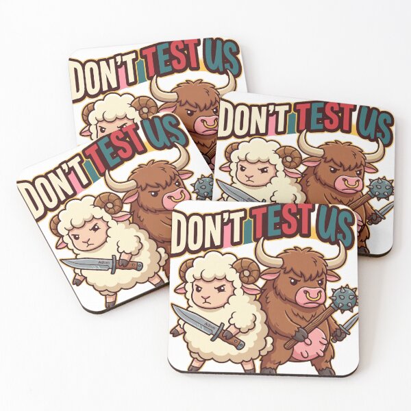 Item preview, Dont Test Us Sheep And Bull designed and sold by Adom-Fashon.
