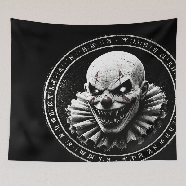 Item preview, Dark Fantasy Emblem – Creepy Clown Horror Rune designed and sold by Mggtz.