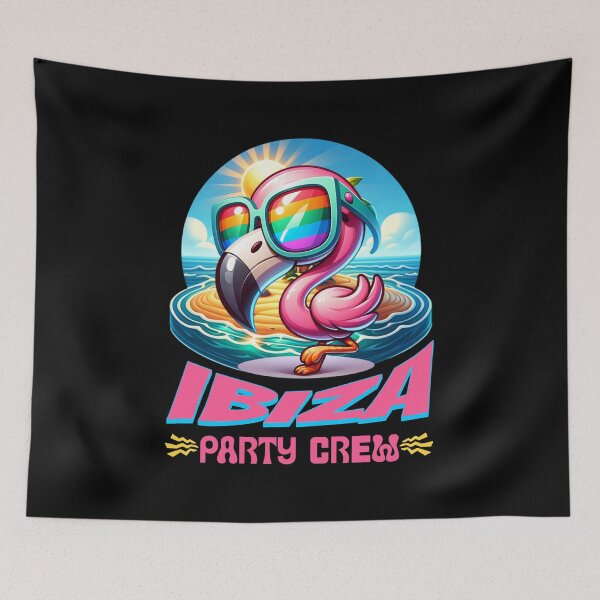 Item preview, Ibiza Party Crew Flamingo Summer Holiday designed and sold by Loona97.