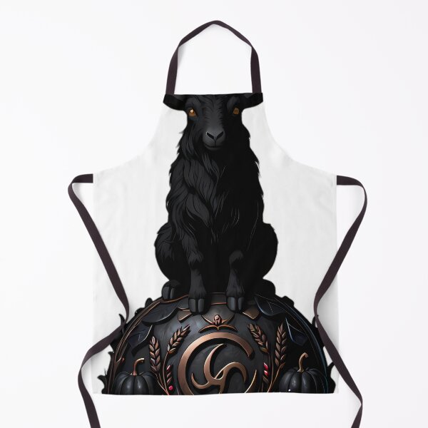 Item preview, Gothic Black Ram Horned Mabon Altar designed and sold by IllumeInk.