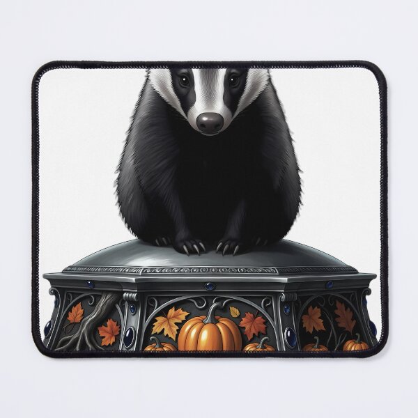 Item preview, Gothic Shadow Badger Carved Mabon Altar designed and sold by IllumeInk.