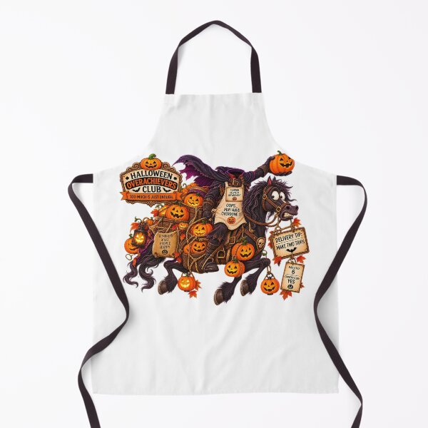 Item preview, ⚡HALLOWEEN OVERACHIEVERS CLUB - Headless Horseman Pumpkin Delivery Department designed and sold by WheelieGdArt.