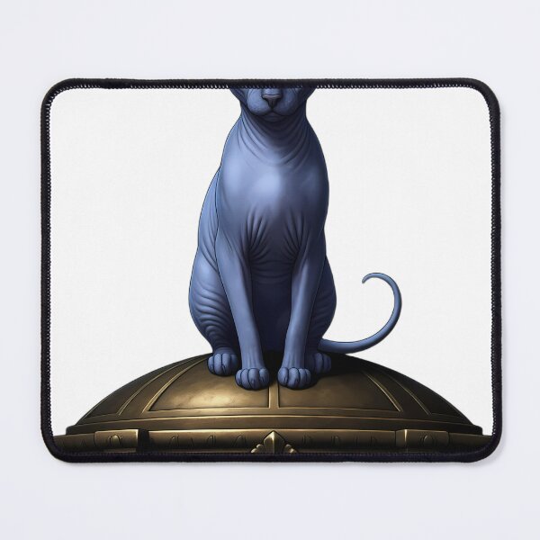 Item preview, Gothic Sphinx Cat Carved Bronze Mabon Altar designed and sold by IllumeInk.