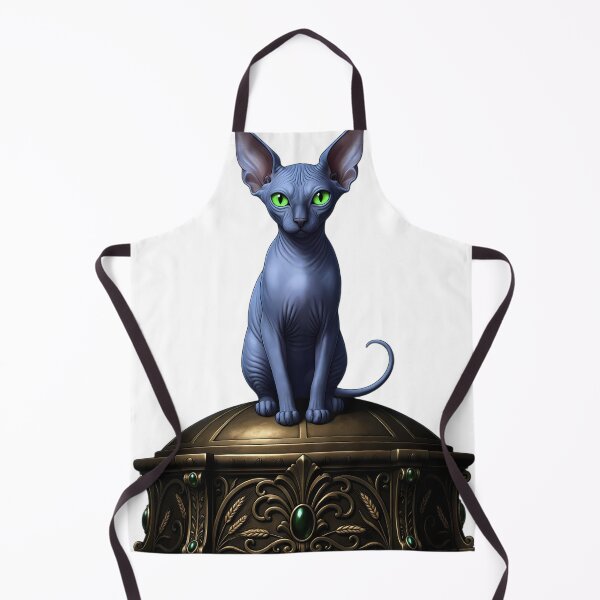 Item preview, Gothic Sphinx Cat Carved Bronze Mabon Altar designed and sold by IllumeInk.