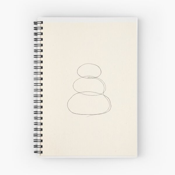 Item preview, Stacked River Stones | Wabi-Sabi Continuous Line Art designed and sold by Zaramodo.