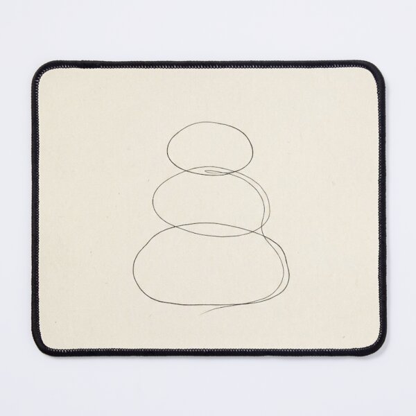 Item preview, Stacked River Stones | Wabi-Sabi Continuous Line Art designed and sold by Zaramodo.