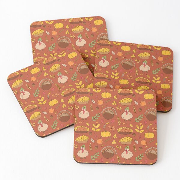 Item preview, Cute Thanksgiving Turkey Pumpkin Pie Autumn Pattern designed and sold by FestivityFinds.