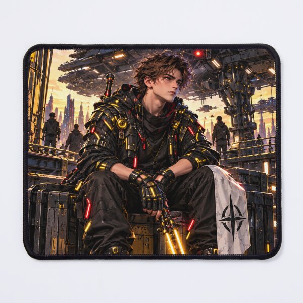 Item preview, Danix Cyberpunk Laser Sword Poster Design designed and sold by Kenzie & Co.