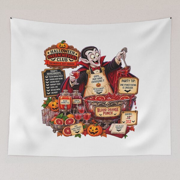 Item preview, ⚡HALLOWEEN OVERACHIEVERS CLUB - Vlad's Refreshments Commitee designed and sold by WheelieGdArt.