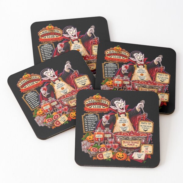 Item preview, ⚡HALLOWEEN OVERACHIEVERS CLUB -  Vlad's Refreshments Commitee - dark version designed and sold by WheelieGdArt.
