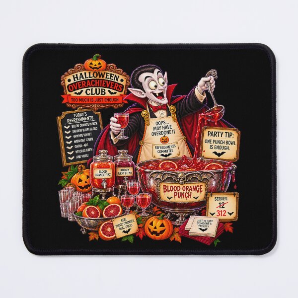 Item preview, ⚡HALLOWEEN OVERACHIEVERS CLUB - Vlad's Refreshments Commitee - dark version designed and sold by WheelieGdArt.