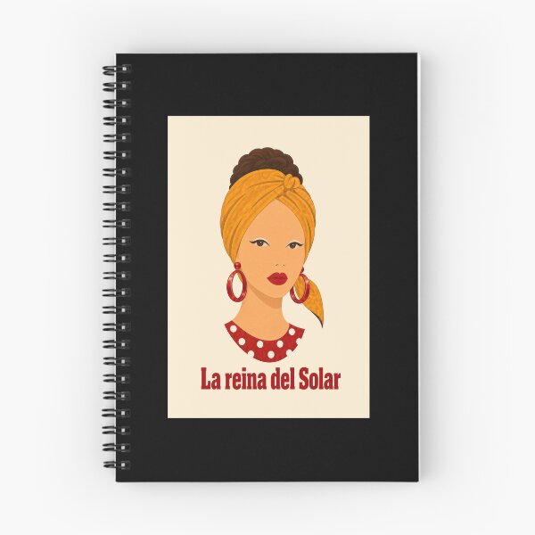 Item preview, La reina del solar — the woman who runs the courtyard. Not a princess. The one who knows whose rice is burning, who borrowed the fan, and who needs to lower their voice. designed and sold by Patria-O-Meme.