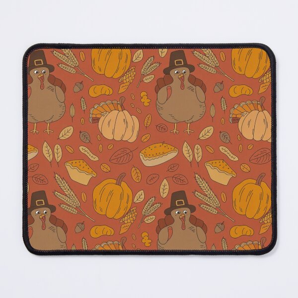 Item preview, Cute Thanksgiving Pilgrim Turkey Pumpkin Pie Pattern designed and sold by FestivityFinds.