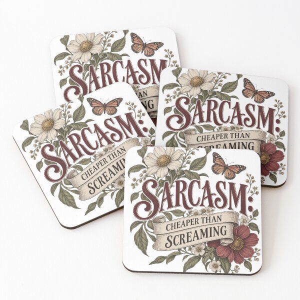 Item preview, Sarcasm: Cheaper Than Screaming Funny Sarcastic Quote designed and sold by ABprintstudio.
