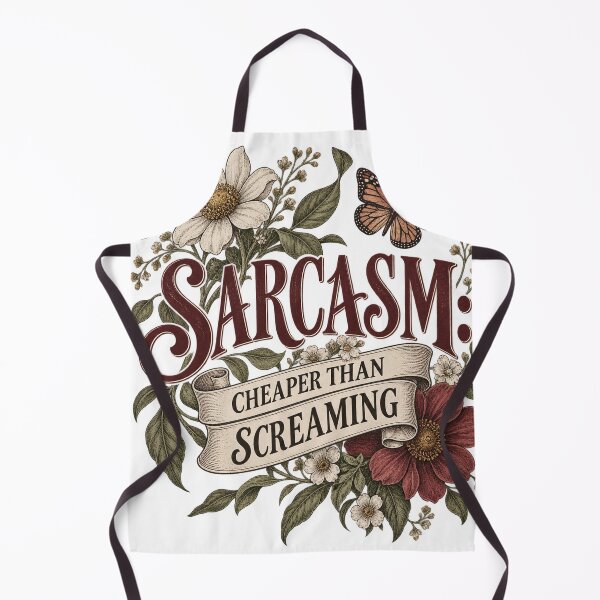 Item preview, Sarcasm: Cheaper Than Screaming Funny Sarcastic Quote designed and sold by ABprintstudio.