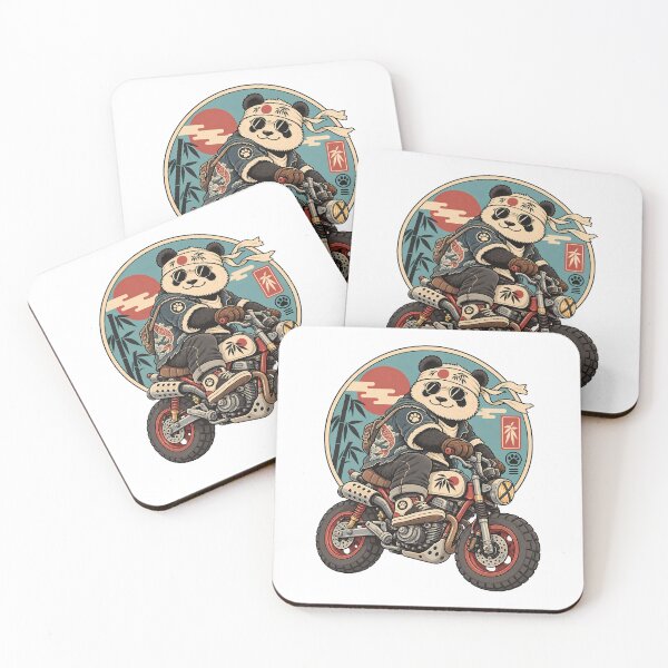 Item preview, Cute Kawaii Panda, Japanese Biker Panda Vintage Motorcycle Rider Kawaii Streetwear designed and sold by graphic-genie.