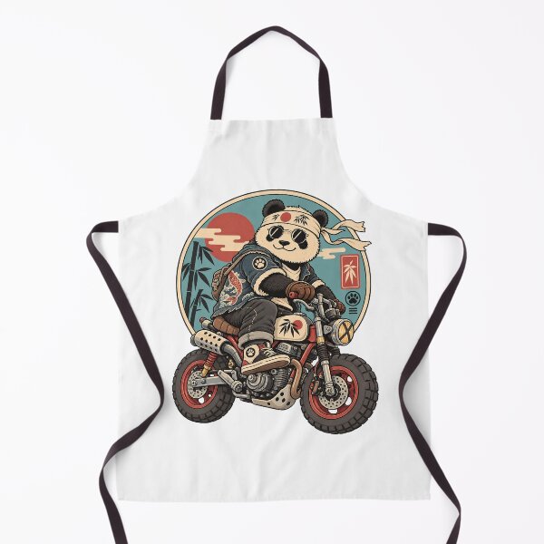 Item preview, Cute Kawaii Panda, Japanese Biker Panda Vintage Motorcycle Rider Kawaii Streetwear designed and sold by graphic-genie.