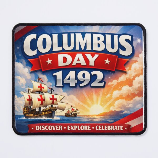 Item preview, Columbus Day 1492 Patriotic USA Typography designed and sold by Nela-&-Lena.