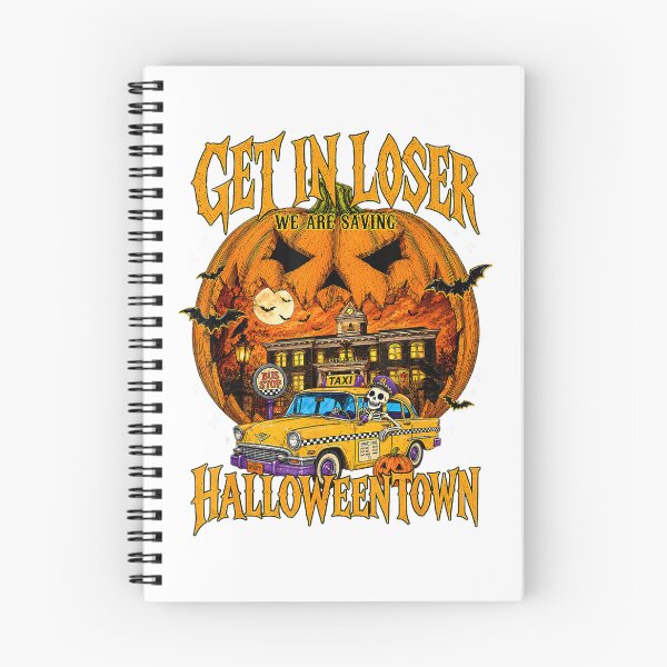 Item preview, Get in Loser We are Saving Halloween Town Pumpkin Taxi  designed and sold by Daisy Grimes.