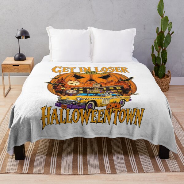 Item preview, Get in Loser We are Saving Halloween Town Pumpkin Taxi  designed and sold by Daisy Grimes.