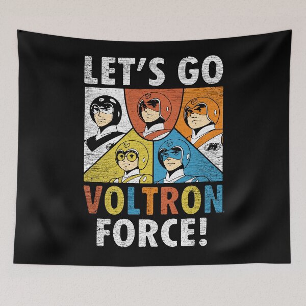 Item preview, Lets Go Voltron Force Retro Character Panels Art designed and sold by kerakoreng.