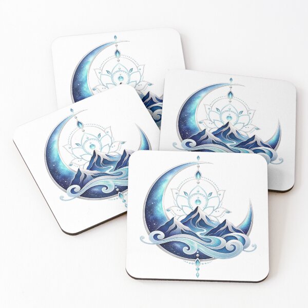 Item preview, Moonlit Zen Mountain designed and sold by syotos-ai.