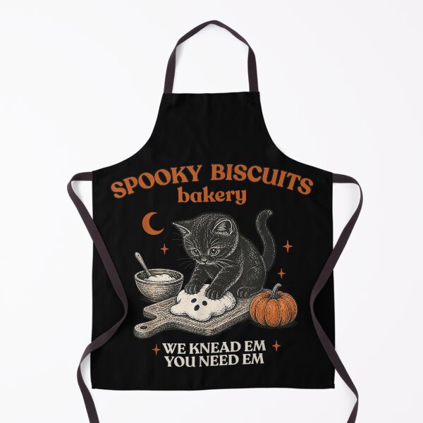 Item preview, Retro Funny Spooky Biscuits Club Cat Lovers Pastry Halloween  designed and sold by Daisy Grimes.