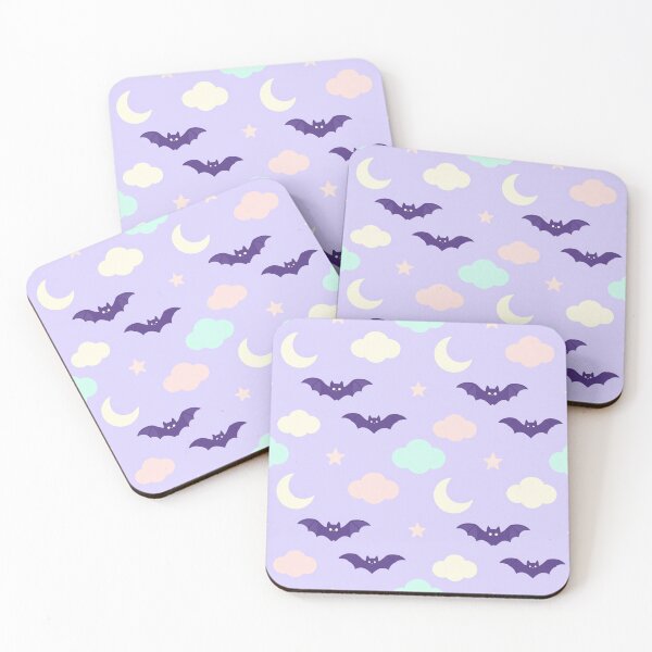 Item preview, Cute Pastel Goth Bat Moon Star Pattern designed and sold by FestivityFinds.