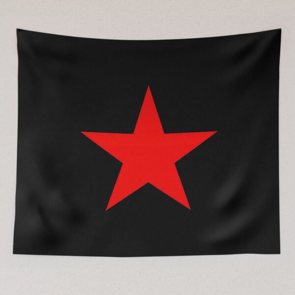 Item preview, Solid Bright Red Star Communist Military Symbol Art designed and sold by kerakoreng.